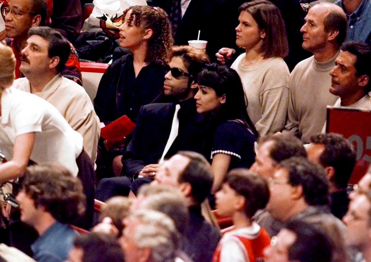 Prince's birthday treat to himself in 1996: seats at Game 2 of the NBA Finals in Chicago, where the Bulls beat the Sonics, 92-88.